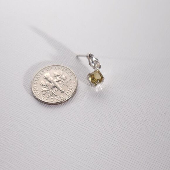 Golden Apatite Stud Earrings - Picture 6 of 6